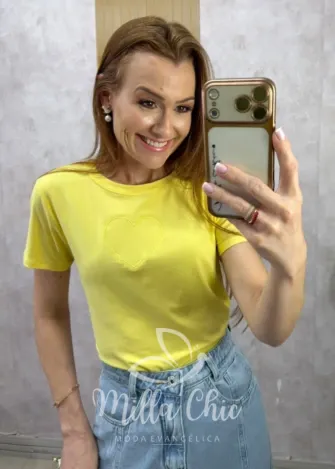 Milla Chic - Blusa Amora - Amarela