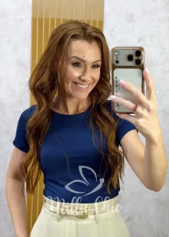 Milla Chic - Blusa Dayane - Azul Marinho