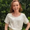 Milla Chic - Blusa Érica — Toque Acetinado com Detalhes nos Ombros - Rosa (cópia)