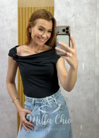 Milla Chic - Blusa Fabiana - Preta