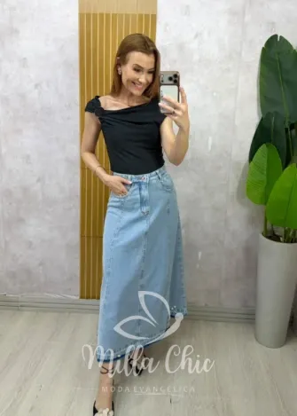 Milla Chic - Blusa Fabiana - Preta