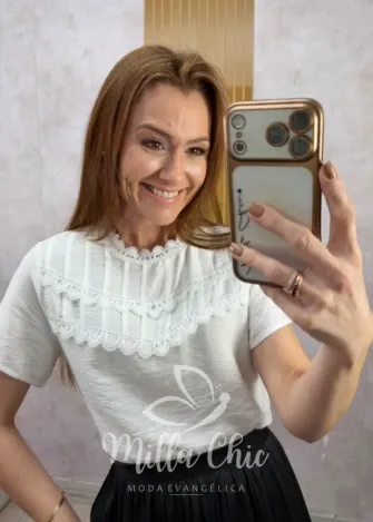 Milla Chic - Blusa Josiane 🤍 - Branca