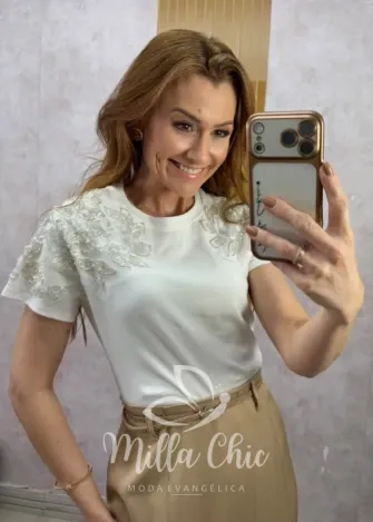 Milla Chic - Blusa Miriane 🤍 - Branca