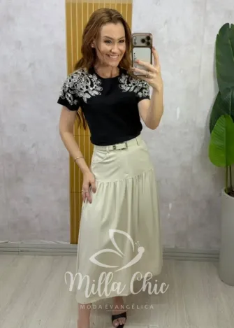 Milla Chic - Blusa Miriane 🖤 - Preta