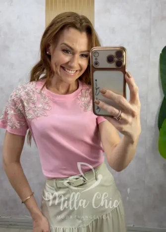 Milla Chic - Blusa Miriane 💗 - Rosa