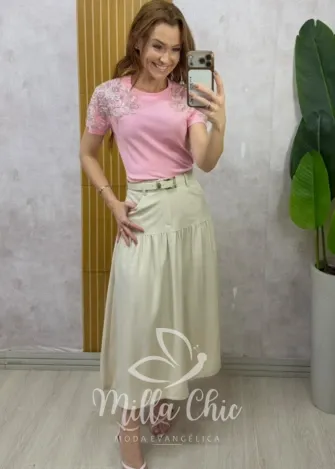 Milla Chic - Blusa Miriane 💗 - Rosa
