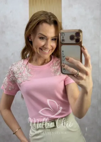 Milla Chic - Blusa Miriane 💗 - Rosa