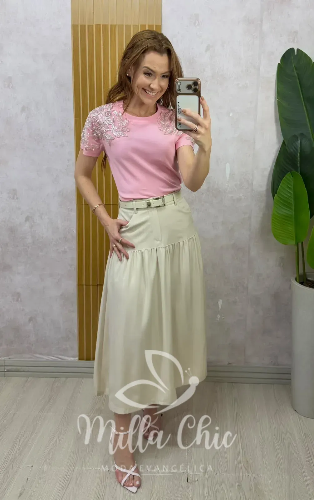 Milla Chic – Saia Eloá — Alfaiataria com Cinto – Menta (cópia) Milla Chic - Saia Eloá — Alfaiataria com Cinto - Menta (cópia)