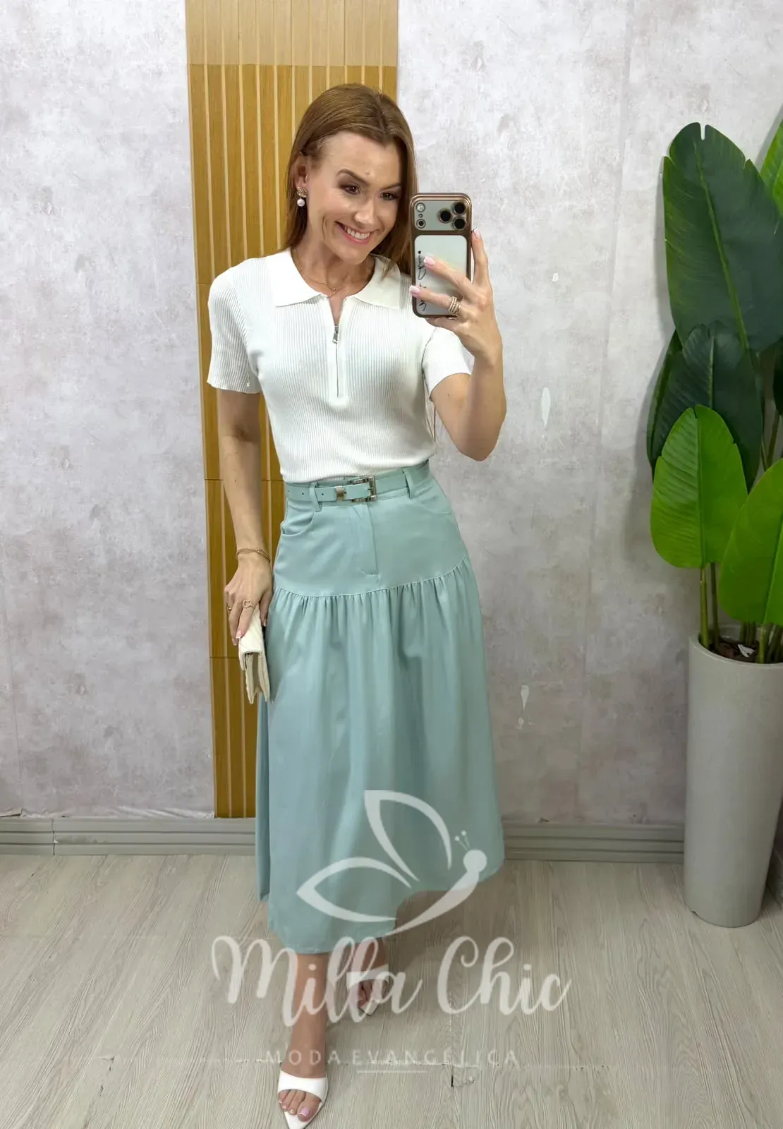Milla Chic – Saia Eloá — Alfaiataria com Cinto – Preta (cópia) Milla Chic - Saia Eloá — Alfaiataria com Cinto - Preta (cópia)