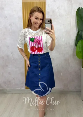 Milla Chic - Saia Jeans Elza
