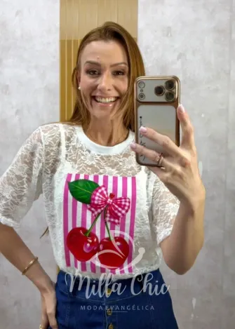 Milla Chic - T-shirt de Renda Melina - Acessórios Fashion (cópia)