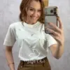 Milla Chic - T-shirt Libélula  ✨ - Branca