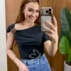 Milla Chic - Tshirt Carol em Viscolycra - Azul (cópia)