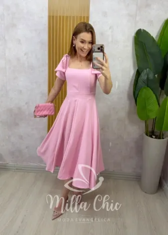 Milla Chic - Vestido Ana Laura — Lese de Algodão Bordado - Manteiga (cópia)