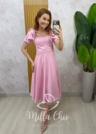 Milla Chic - Vestido Ana Laura — Lese de Algodão Bordado - Manteiga (cópia)