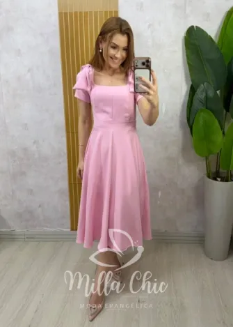 Milla Chic - Vestido Ana Laura — Lese de Algodão Bordado - Manteiga (cópia)