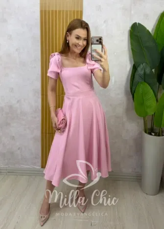 Milla Chic - Vestido Ana Laura — Lese de Algodão Bordado - Manteiga (cópia)