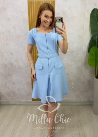 Milla Chic - Vestido Andressa - Azul