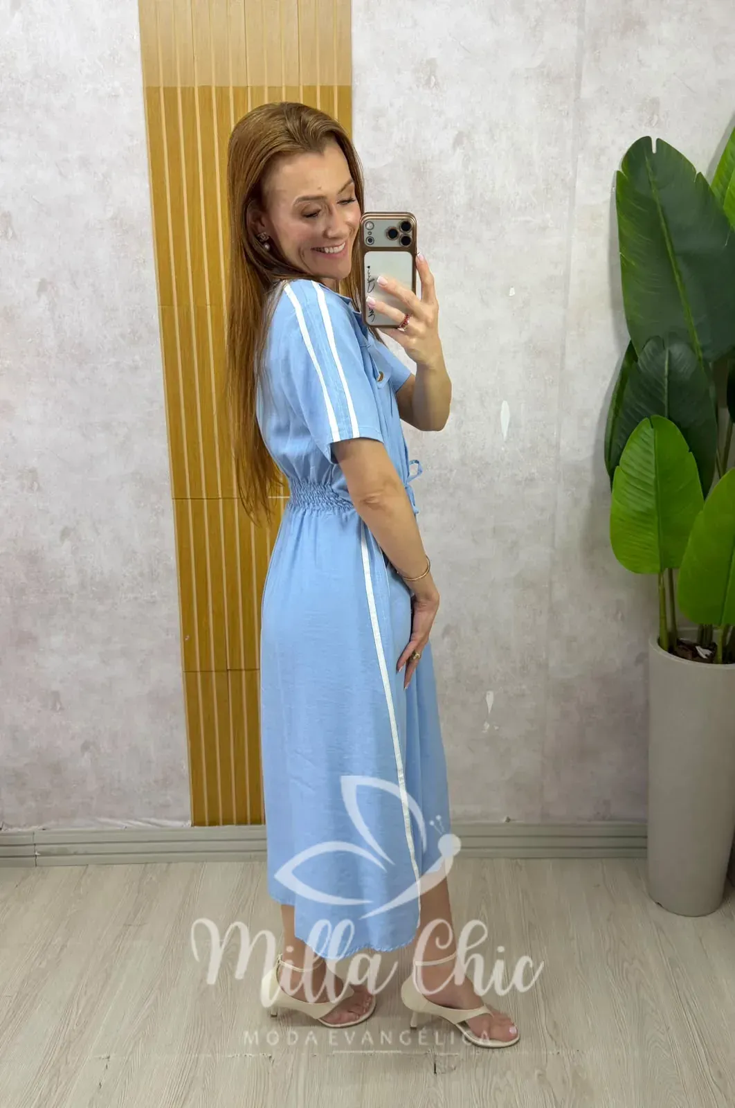 Milla Chic – Vestido Chemise Letícia — Alfaiataria com Viés Milla Chic - Vestido Chemise Letícia — Alfaiataria com Viés