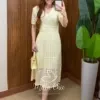 Milla Chic – Vestido Eduarda – Tricô Trabalhado Midi Milla Chic - Vestido Eduarda – Tricô Trabalhado Midi