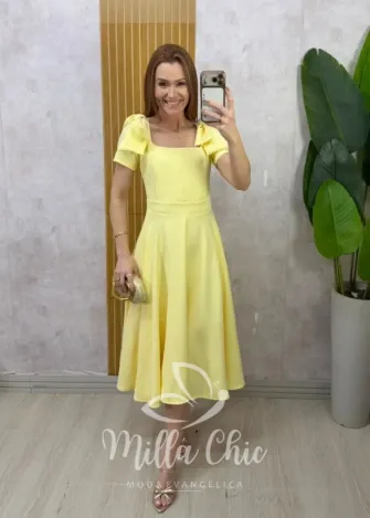Milla Chic - Vestido Eleonora - Manteiga