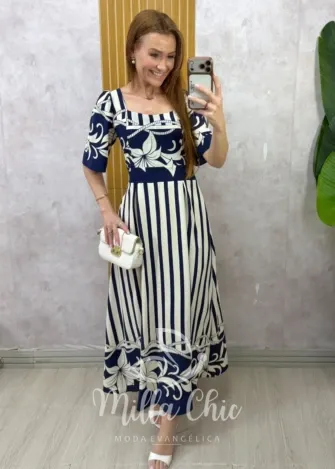 Milla Chic - Vestido Isadora — Rayon Estampado