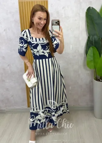 Milla Chic – Vestido Isadora — Rayon Estampado Milla Chic - Vestido Isadora — Rayon Estampado