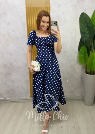 Milla Chic – Vestido Super Midi Melina — Viscolinho – Azul (cópia) Milla Chic - Vestido Super Midi Melina — Viscolinho - Azul (cópia)