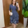 Milla Chic - Vestido Thaís – Rayon Texturizado com Estampa Liberty